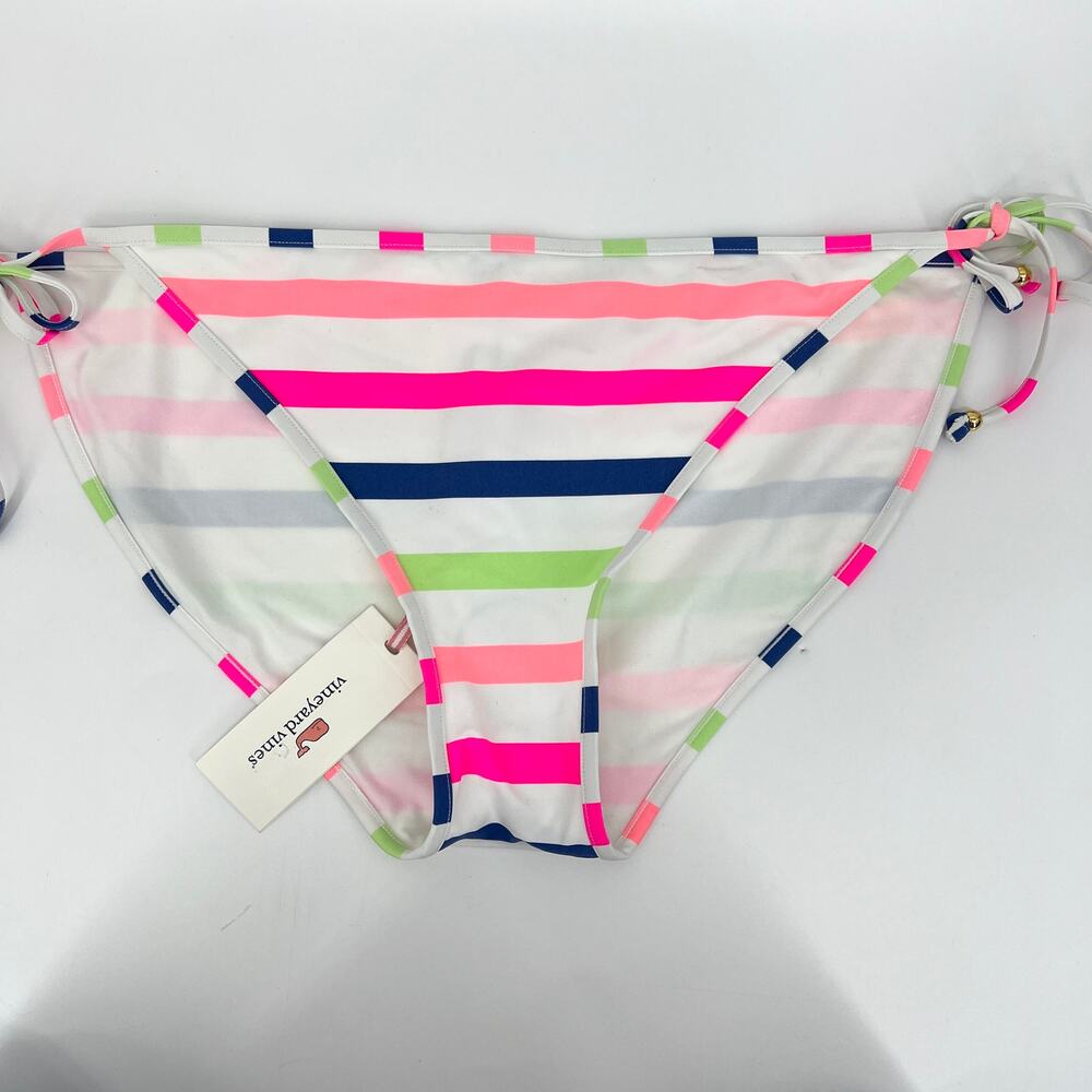 Vineyard Vines Bold Stripe String Bikini Bottom Size XL NWT